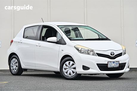 White 2012 Toyota Yaris Hatch YR F