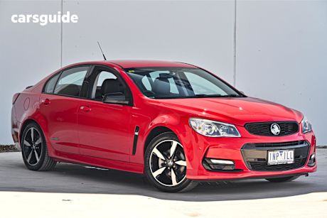 Red 2016 Holden Commodore Sedan SV6 BLACK R