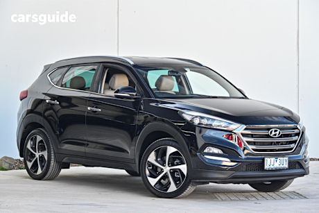 Black 2016 Hyundai Tucson SUV ELITE 4X4
