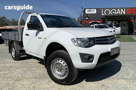 White 2012 Mitsubishi Triton Cab Chassis Glx