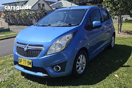Blue 2012 Holden Barina Spark Hatchback Cd