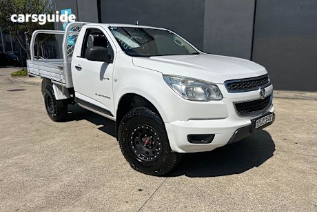 White 2013 Holden Colorado Cab Chassis Dx (4X4)