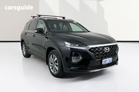 Black 2020 Hyundai Santa FE Wagon Active X Crdi (Awd)