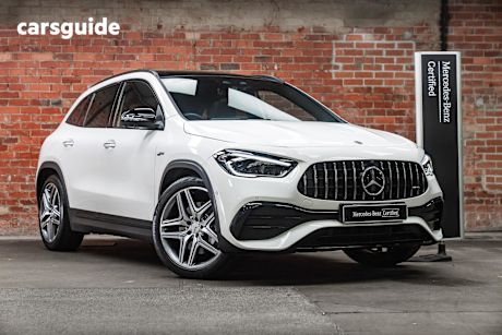 White 2023 Mercedes-Benz GLA-Class SUV GLA35 AMG 4WD