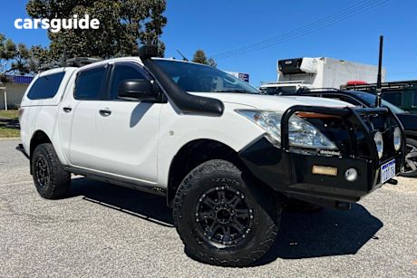 White 2014 Mazda BT-50 Ute Tray XT 4X4