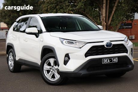 White 2019 Toyota RAV4 Wagon Gx Awd Hybrid