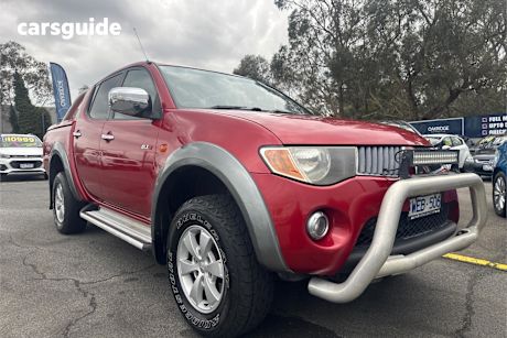 Red 2008 Mitsubishi Triton Ute Tray GLX-R 4X4