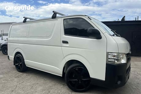 White 2014 Toyota HiAce Van Lwb