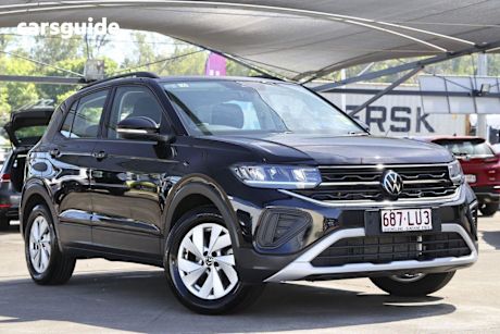 Black 2024 Volkswagen T-Cross Wagon 85Tfi Life