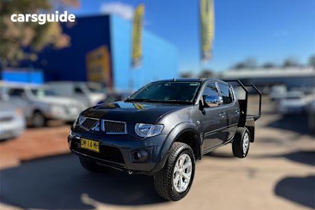 Grey 2015 Mitsubishi Triton Double Cab Utility Glx-R (4X4)