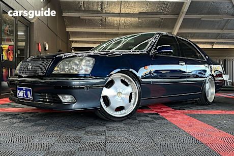Blue 2001 Toyota Crown Sedan ATHLETE V 4DR SEDAN 4SP AUTO 2.5I