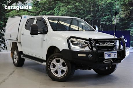 White 2018 Isuzu D-MAX Crew Cab Utility Ls-U Hi-Ride (4X4)