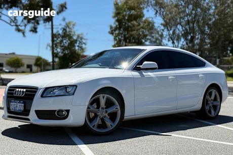 White 2012 Audi A5 Hatch F