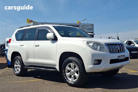 White 2010 Toyota Landcruiser Prado SUV GXL 4X4