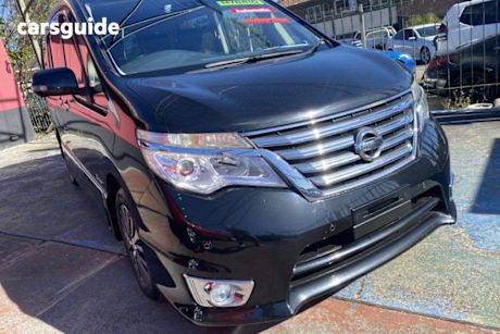 Black 2014 Nissan Serena SUV HIGHWAY STAR G (HYBRID) C26