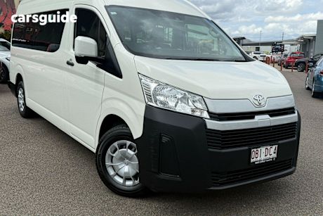 White 2021 Toyota HiAce Bus Slwb Commuter (12 Seats)