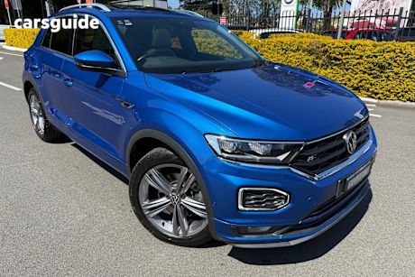 Blue 2021 Volkswagen T-ROC SUV 140TSI SPORT 4WD