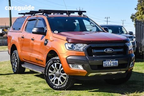 Orange 2017 Ford Ranger Ute Tray WILDTRAK 4X4