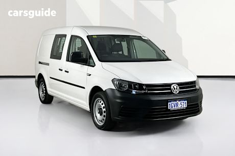 White 2019 Volkswagen Caddy Van Maxi Crewvan Tdi250