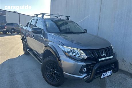 Grey 2018 Mitsubishi Triton Dual Cab Utility Gls (4X4) Blackline