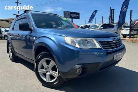 Blue 2009 Subaru Forester Wagon X