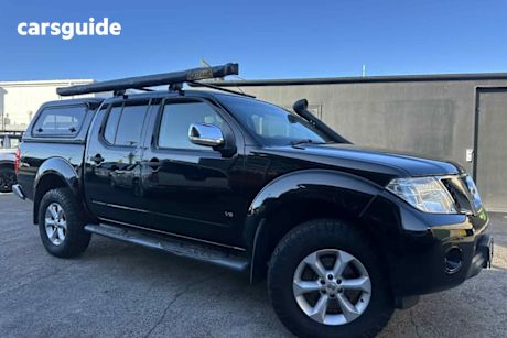 Black 2012 Nissan Navara Dual Cab Utility St-X 550 (4X4)