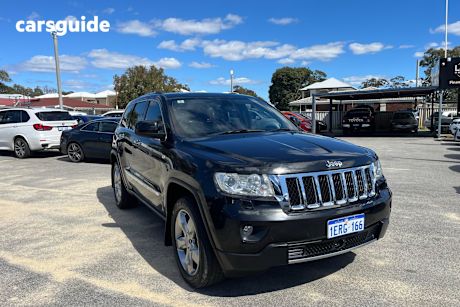 Black 2012 Jeep Grand Cherokee SUV OVERLAND 4X4