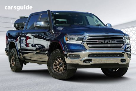 Blue 2022 Ram 1500 Crew Cab Utility Laramie (Hybrid)