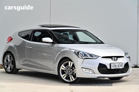 Silver 2011 Hyundai Veloster Hatch + F