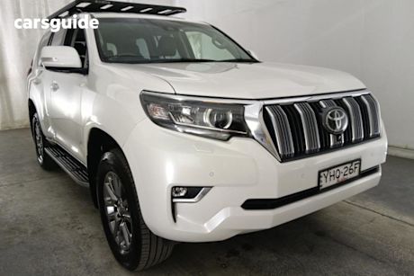 White 2017 Toyota Landcruiser Prado Wagon Vx (4X4)