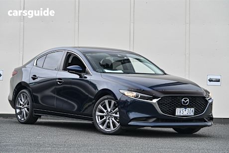Blue 2019 Mazda Mazda3 Sedan G25 EVOLVE F
