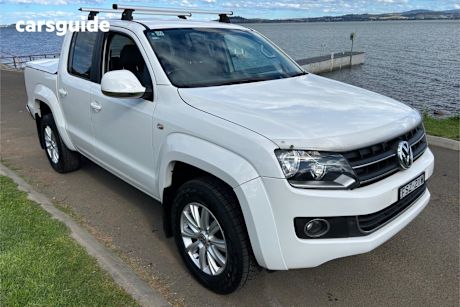 White 2011 Volkswagen Amarok Dual Cab Utility Tdi400 Highline (4X4)