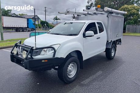 White 2014 Isuzu D-MAX Space Cab Chassis Sx (4X4)