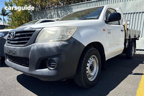 White 2014 Toyota Hilux Ute Tray WORKMATE R