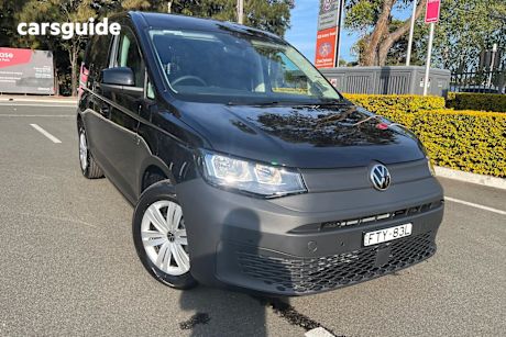 Black 2025 Volkswagen Caddy Commercial TSI220 F