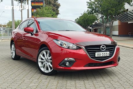 Red 2016 Mazda Mazda3 Sedan SP25 F