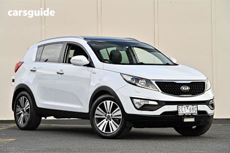 White 2015 Kia Sportage SUV PLATINUM 4X4
