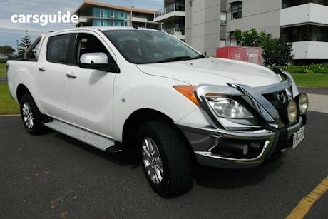 White 2015 Mazda BT-50 Dual Cab Utility Gt (4X4)
