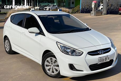 White 2014 Hyundai Accent Hatch ACTIVE F