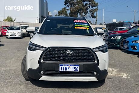 White 2023 Toyota Corolla Cross SUV ATMOS F