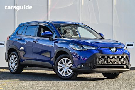 Blue 2022 Toyota Corolla Cross SUV