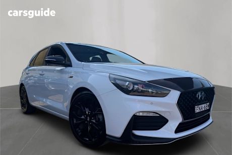 White 2021 Hyundai I30 Hatch N LINE PREMIUM