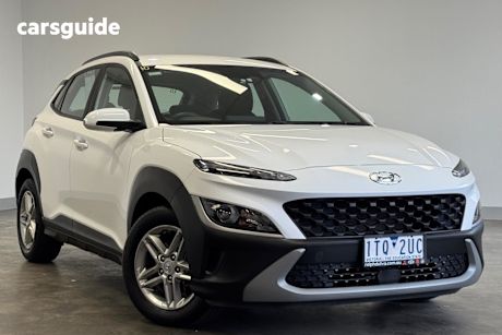 White 2021 Hyundai Kona SUV ACTIVE F