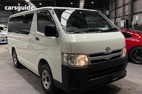 White 2011 Toyota HiAce Commercial