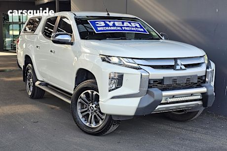 White 2019 Mitsubishi Triton Ute Tray GLS 4X4
