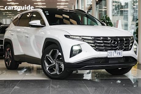 White 2023 Hyundai Tucson SUV HIGHLANDER 4X4
