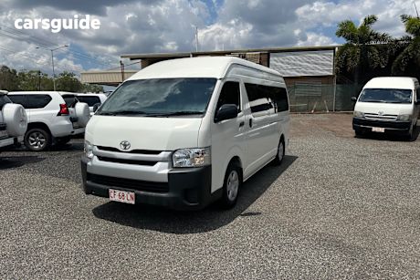 White 2018 Toyota HiAce Bus Commuter