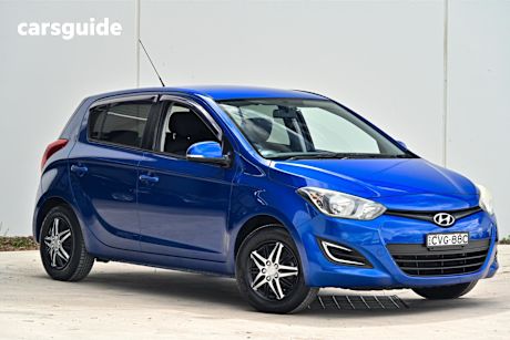 Blue 2014 Hyundai I20 Hatch ACTIVE F
