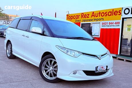 White 2007 Toyota Estima Wagon AERAS G