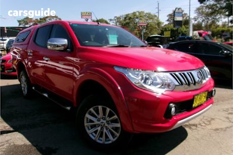 Red 2015 Mitsubishi Triton Dual Cab Utility Gls (4X4)